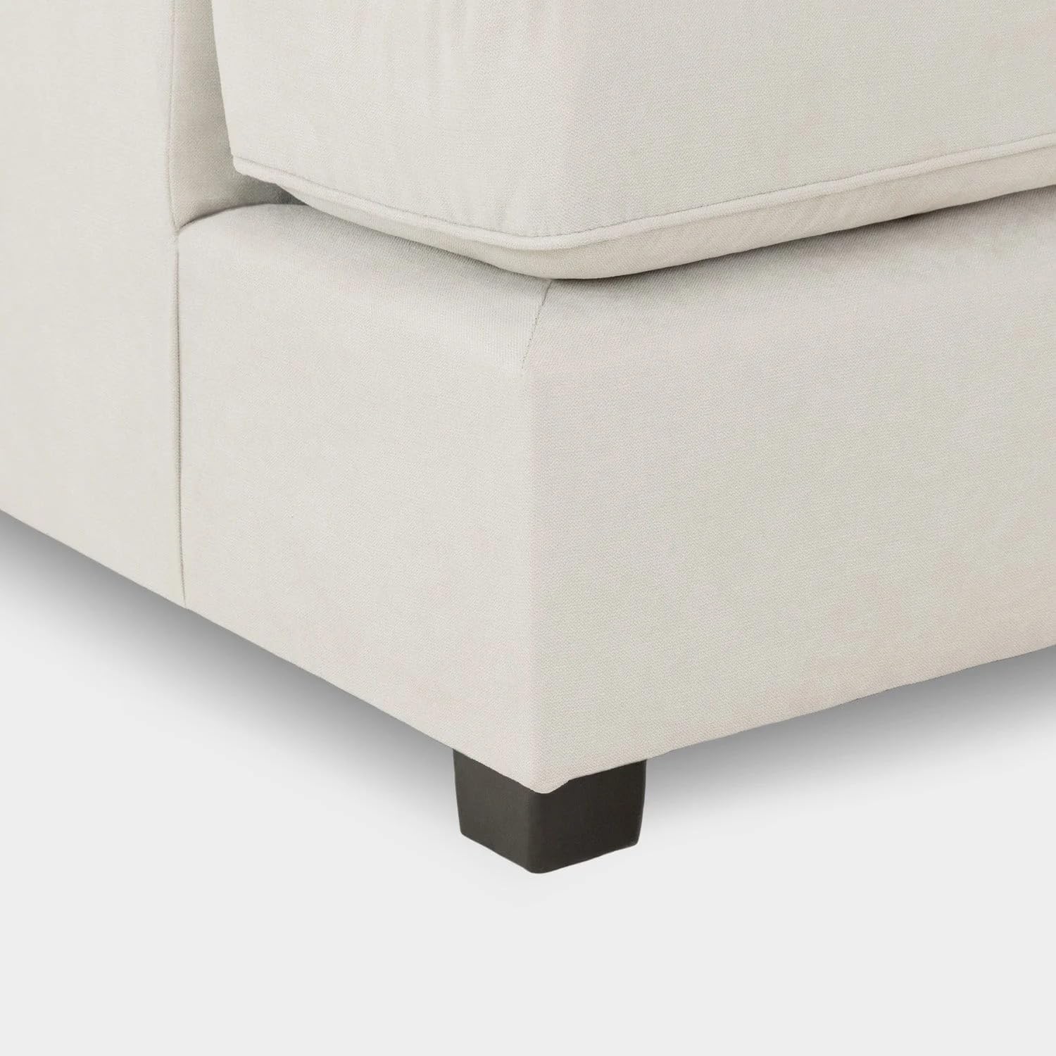 Cinema 4pc U shape Plush Velvet Sofa High Back Cushions