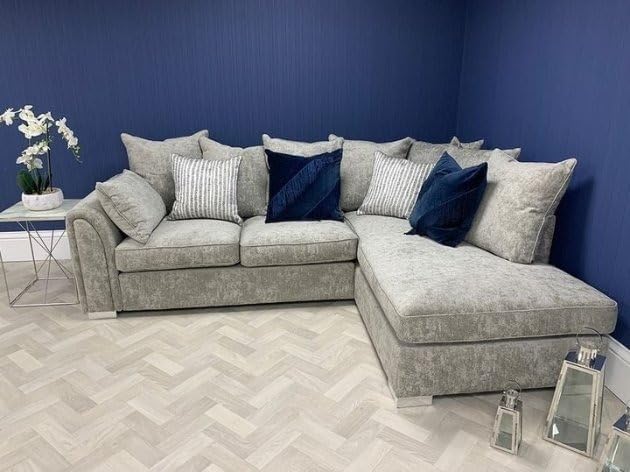 Dublin Alaska L Shape Corner Sofa (Light Grey)