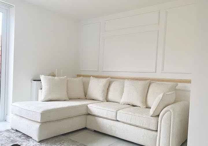 Dublin Alaska L Shape Corner Sofa (Pearl)