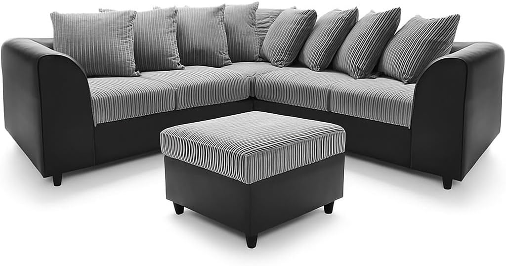 Dylan Byron Cord dual arm 5 seater 2c2 Corner Sofa