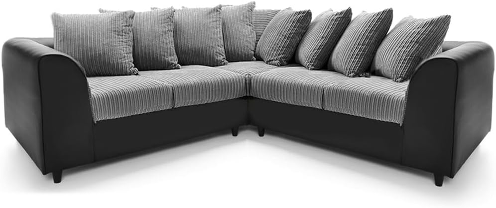 Dylan Byron Cord dual arm 5 seater 2c2 Corner Sofa