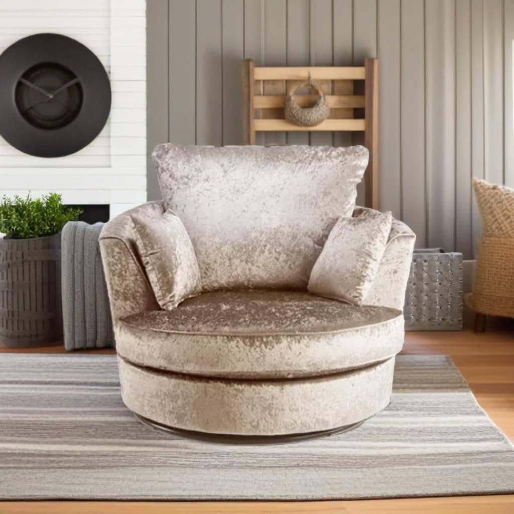 Dylan Crush Velvet L Shape 4, 5 Seater Corner Sofa (Mink)