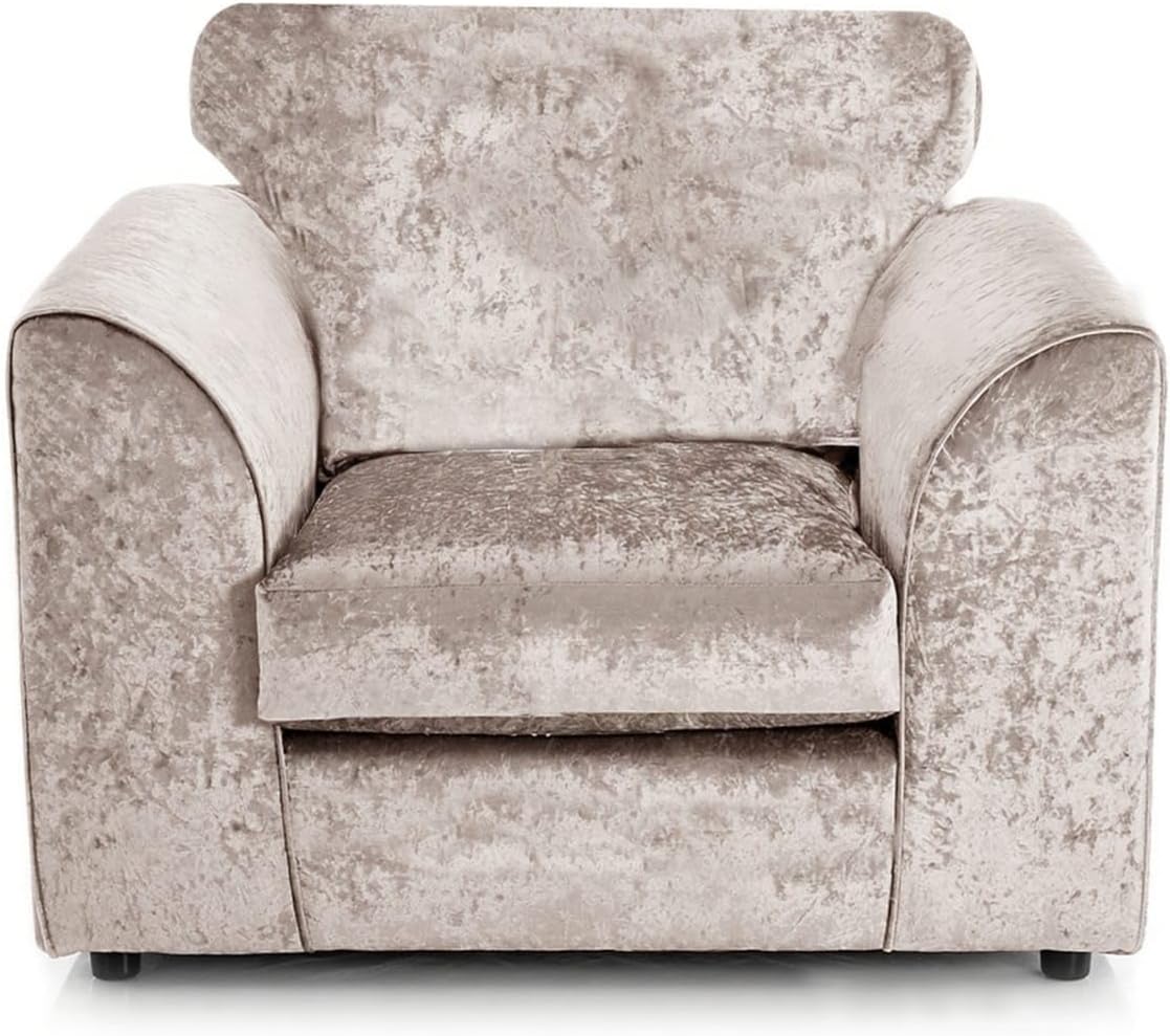 Dylan Crush Velvet L Shape 4, 5 Seater Corner Sofa (Mink)
