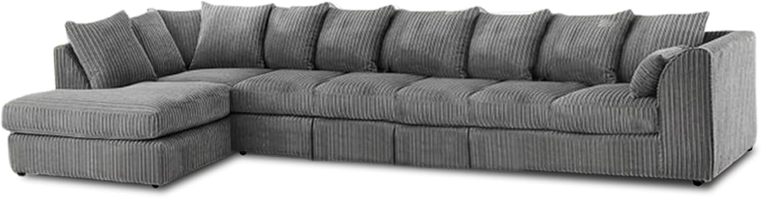 Dylan Jumbo Cord L Shape 7 Seater Left and Right Hand Corner Sofa