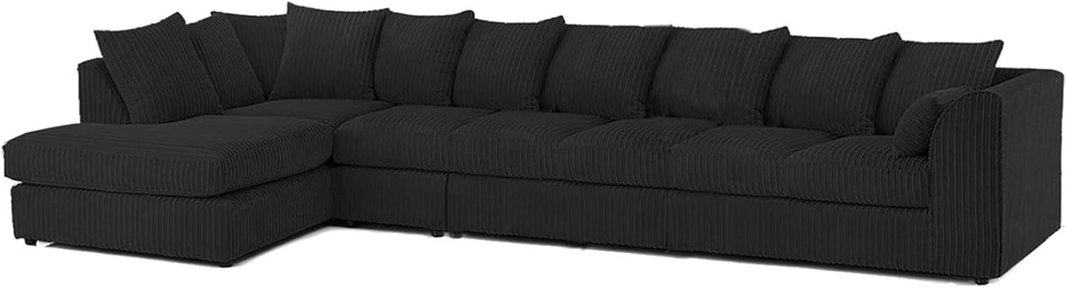 Dylan Jumbo Cord L Shape 7 Seater Left and Right Hand Corner Sofa
