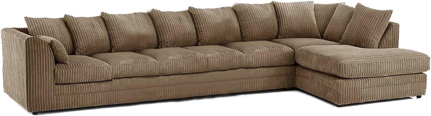 Dylan Jumbo Cord L Shape 7 Seater Left and Right Hand Corner Sofa