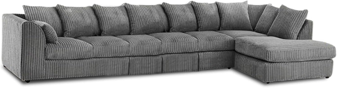 Dylan Jumbo Cord L Shape 7 Seater Left and Right Hand Corner Sofa