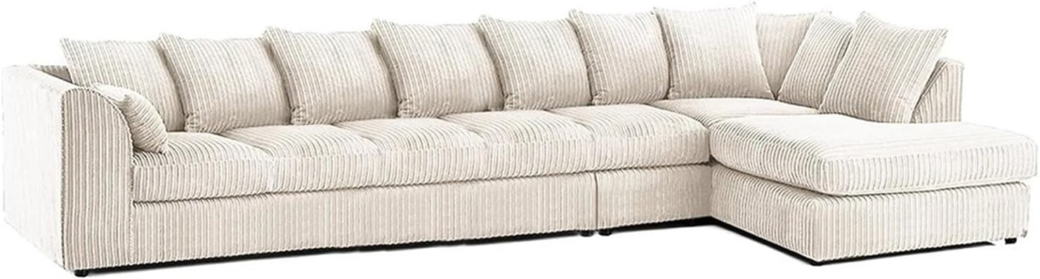 Dylan Jumbo Cord L Shape 7 Seater Left and Right Hand Corner Sofa