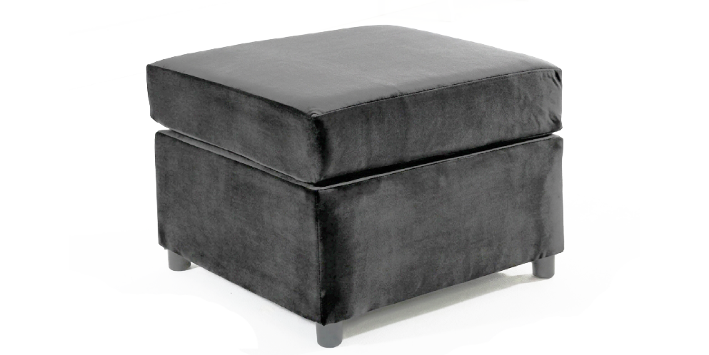 Dylan Plush Velvet L Shape 4 Seater Corner Sofa (Grey)