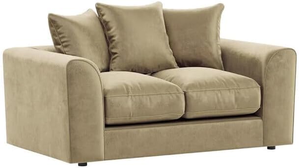 Dylan Plush Velvet L Shape 4 Seater Corner Sofa (Mink)