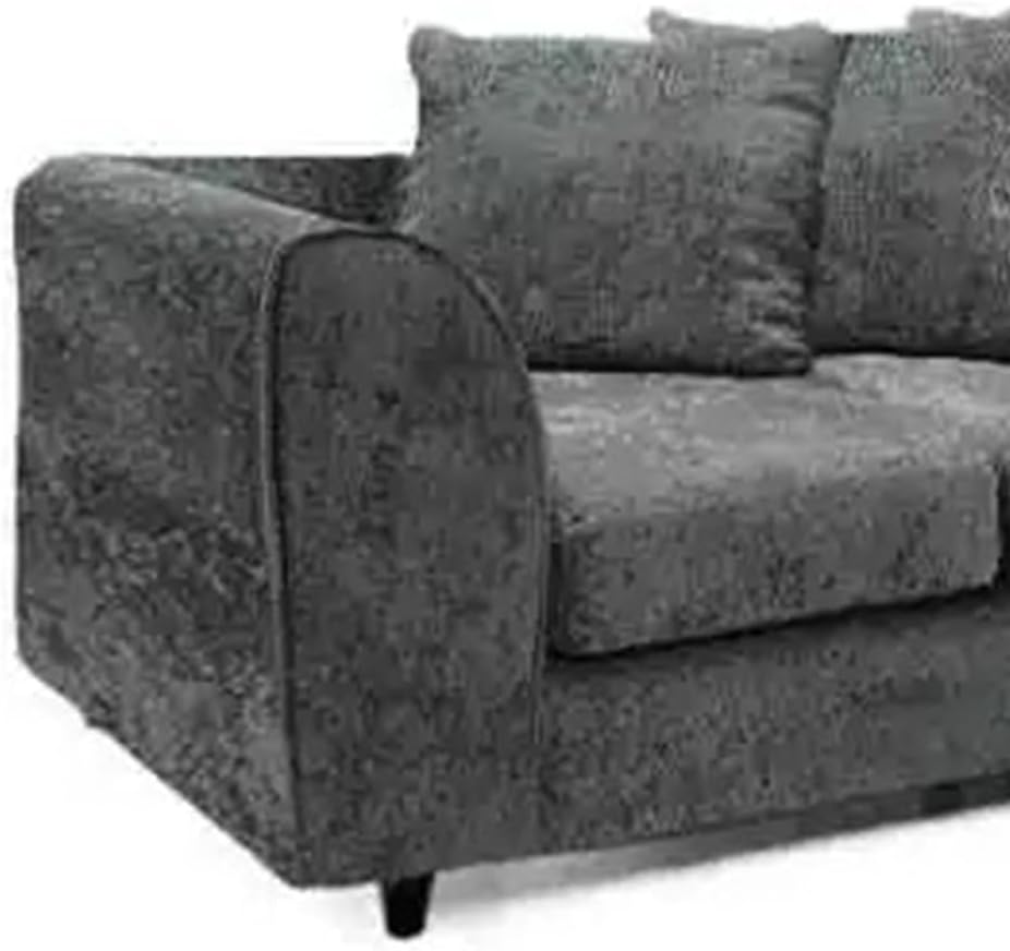 Dylan dual arm 5 seater 2c2 Alaska Corner Sofa (Light Grey, Dark Grey)