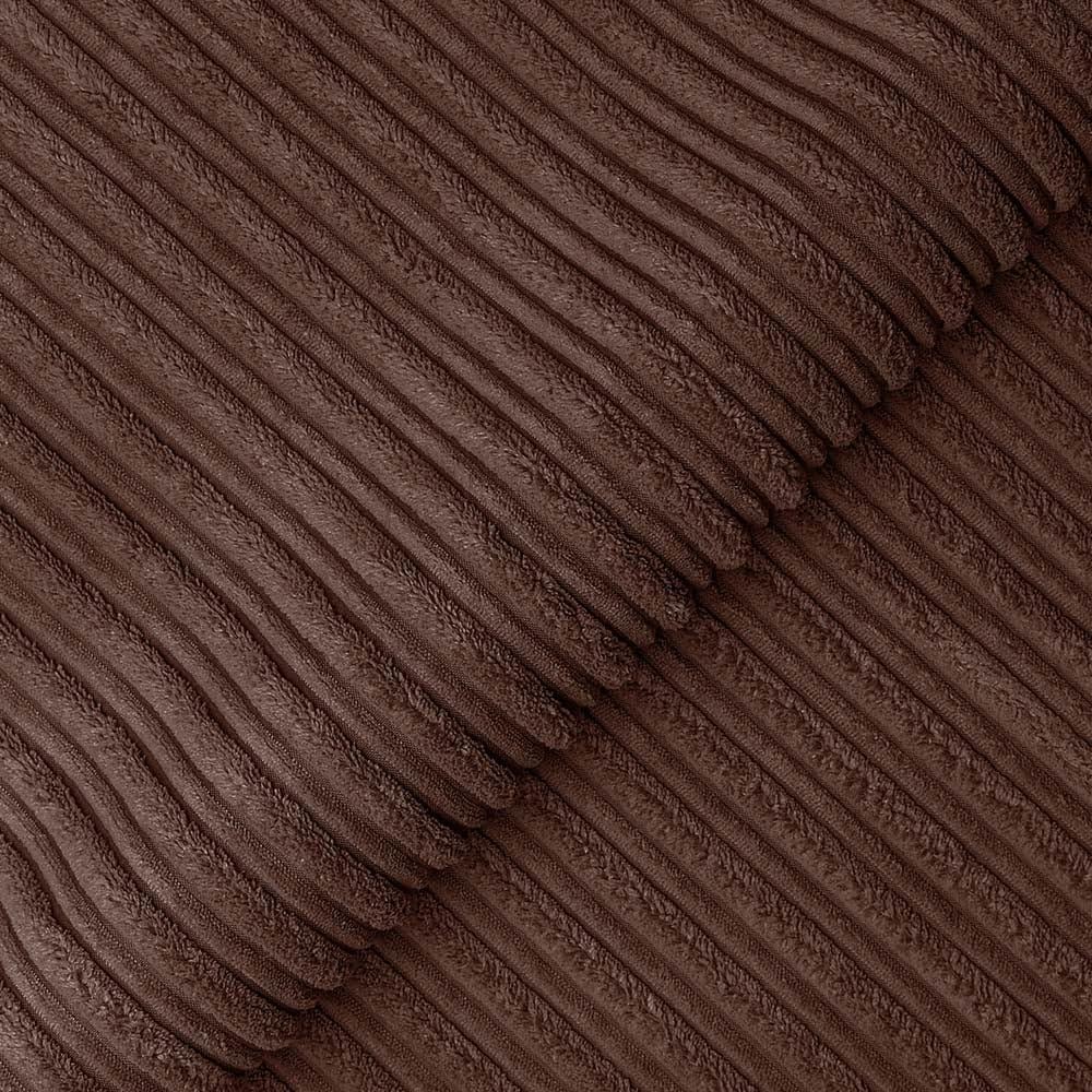 Dylan dual arm Jumbo Cord 5 seater 2c2 Corner Sofa (Chocolate Brown)