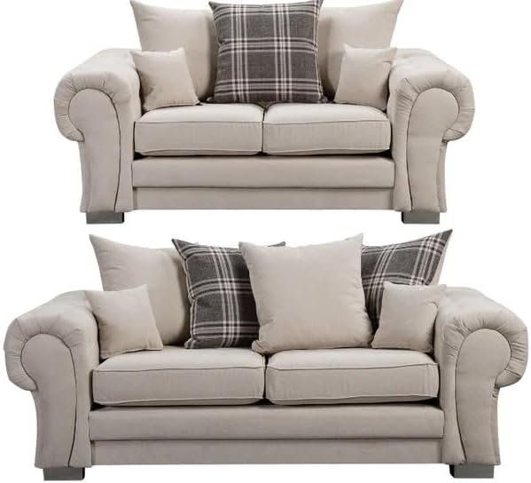 Verona Kensington 3+2+1 Seater / Corner Sofa (Cream)