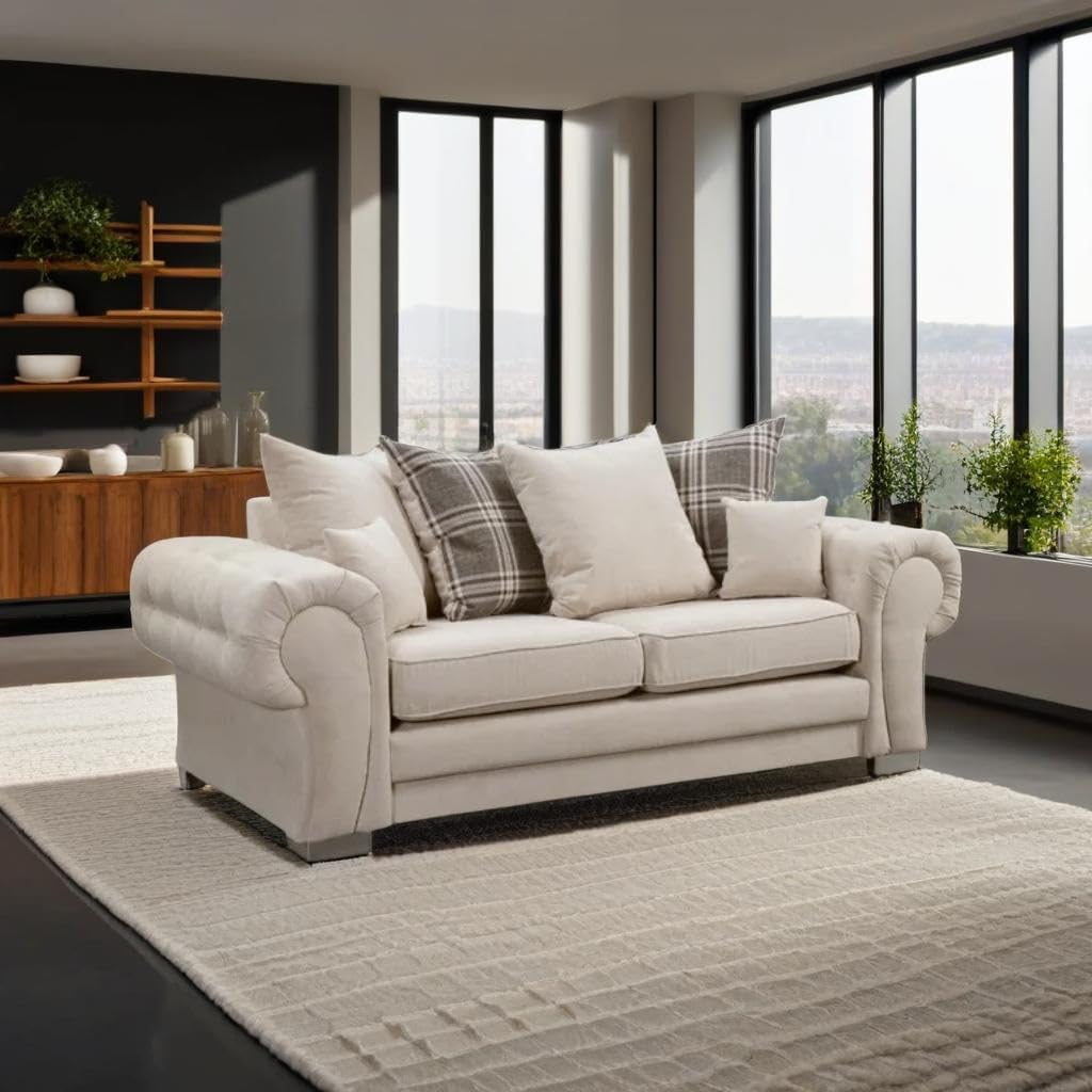 Verona Kensington 3+2+1 Seater / Corner Sofa (Cream)