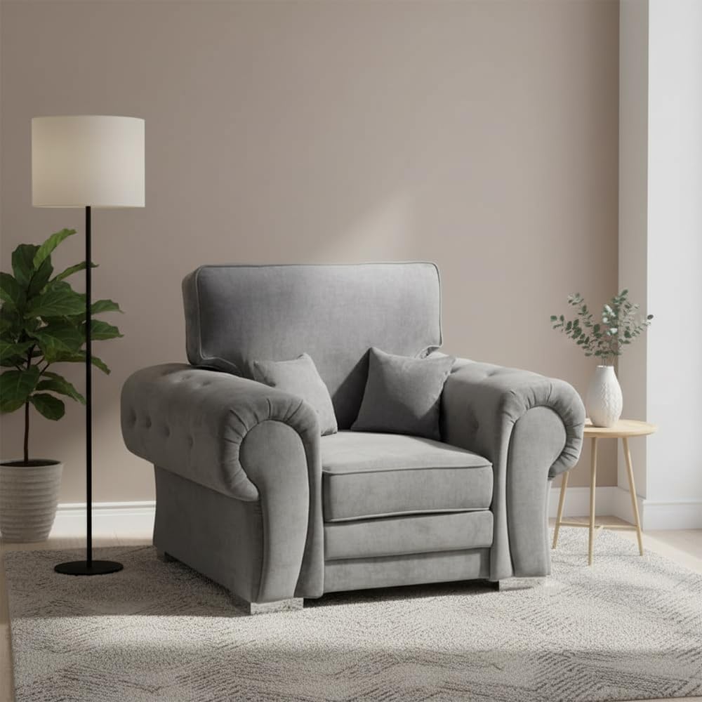 Verona Kensington 3+2 Seater High Back Sofa (Grey)
