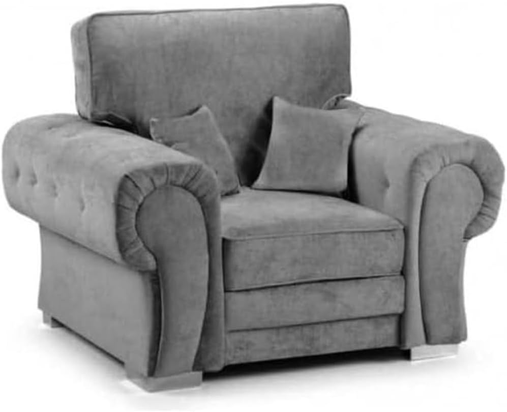 Verona Kensington 3+2 Seater High Back Sofa (Grey)
