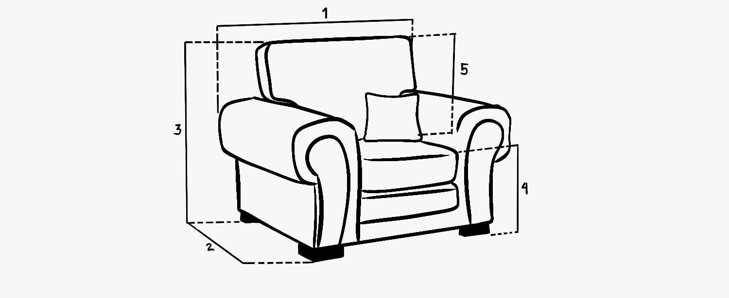 Verona Kensington 3+2+1 Seater / Corner Sofa (Black)