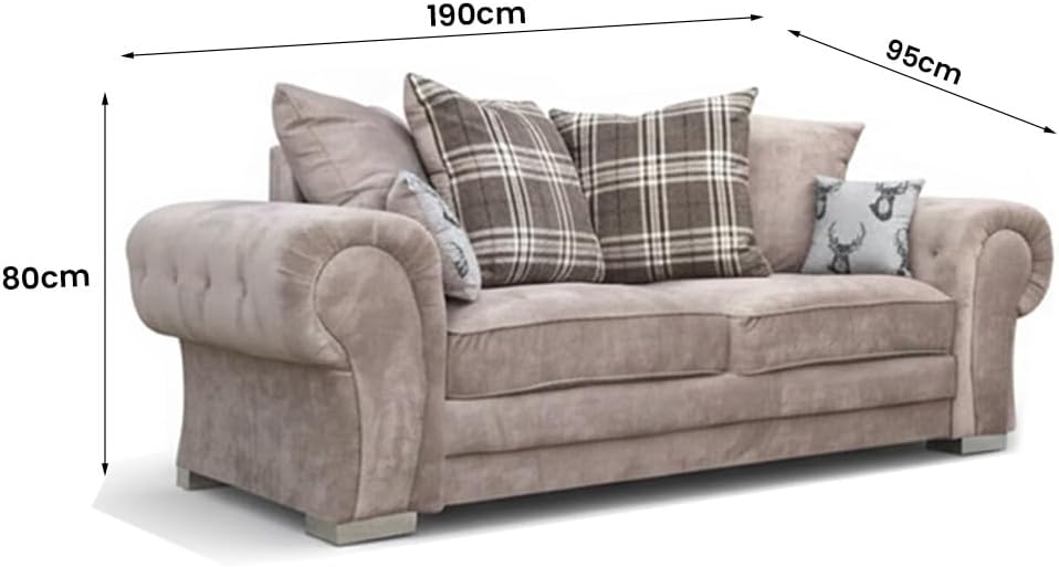 Verona Kensington 3+2+1 Seater / Corner Sofa (Mink)