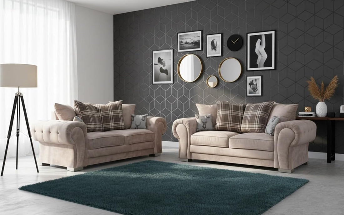 Verona Kensington 3+2+1 Seater / Corner Sofa (Mink)