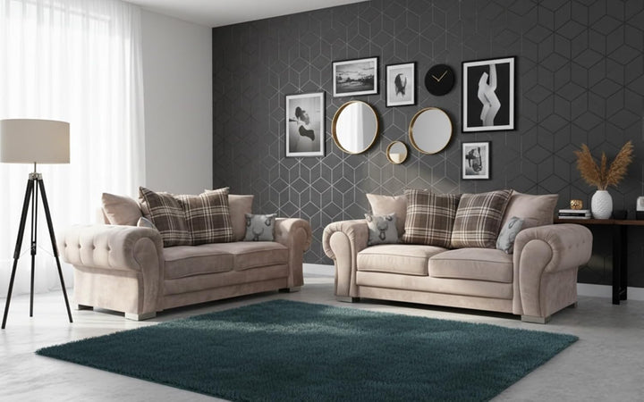 Verona Kensington 3+2+1 Seater / Corner Sofa (Mink)
