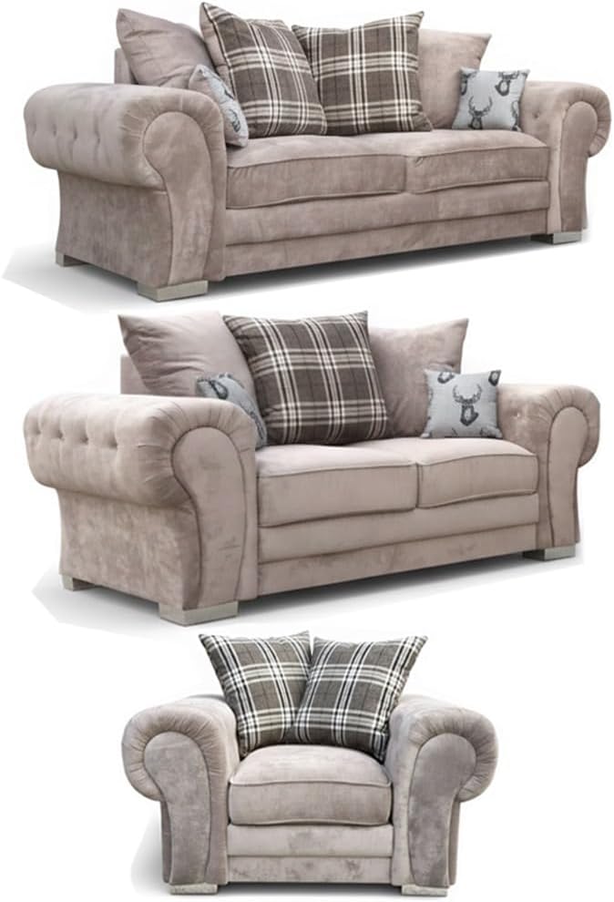 Verona Kensington 3+2+1 Seater / Corner Sofa (Mink)