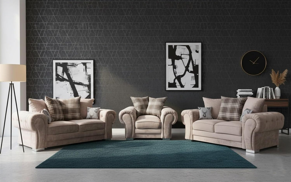 Verona Kensington 3+2+1 Seater / Corner Sofa (Mink)