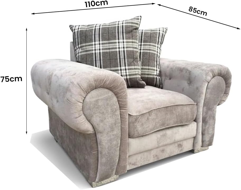 Verona Kensington 3+2+1 Seater / Corner Sofa (Mink)
