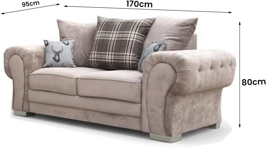 Verona Kensington 3+2+1 Seater / Corner Sofa (Mink)
