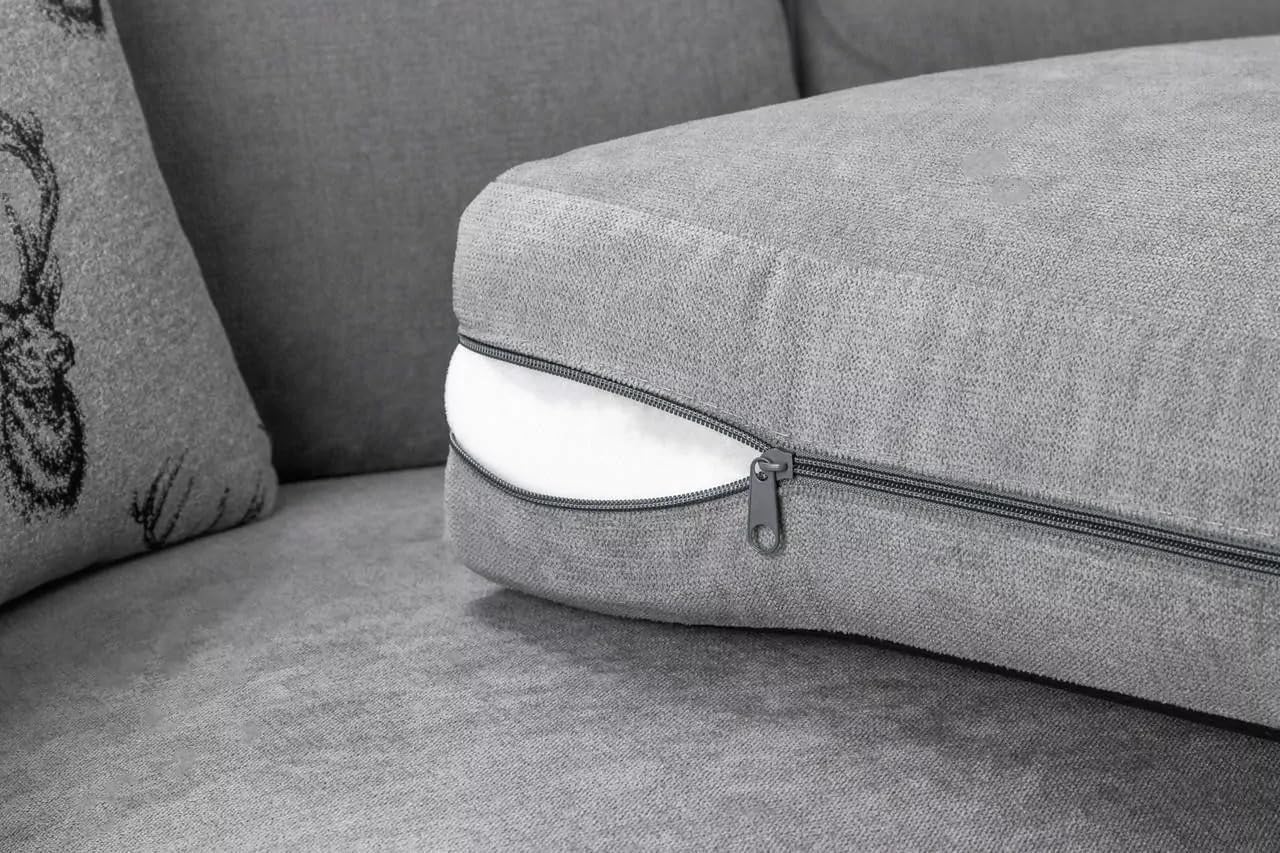 Verona Kensington Dual Arm 5 seater 2c2 Corner sofa (Grey)