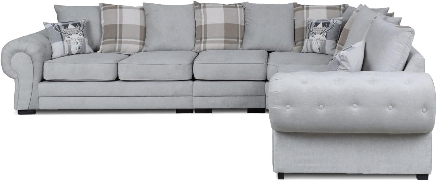 Verona Kensington Dual Arm 6 seater 3c2 Corner sofa (Grey)