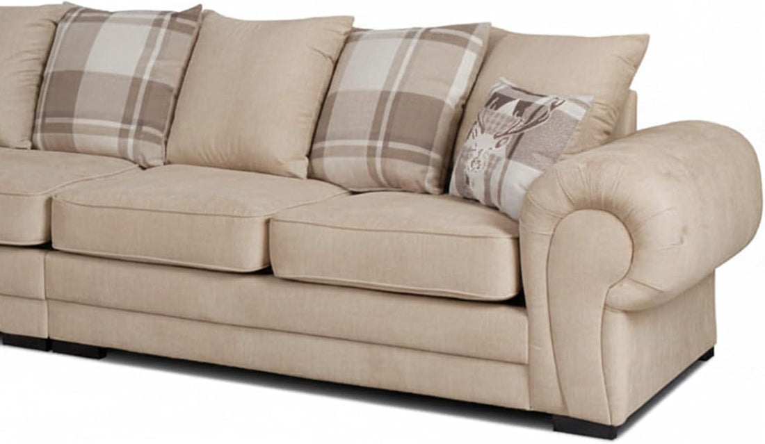 Verona Kensington Dual Arm 6 seater 3c2 Corner sofa (Mink)