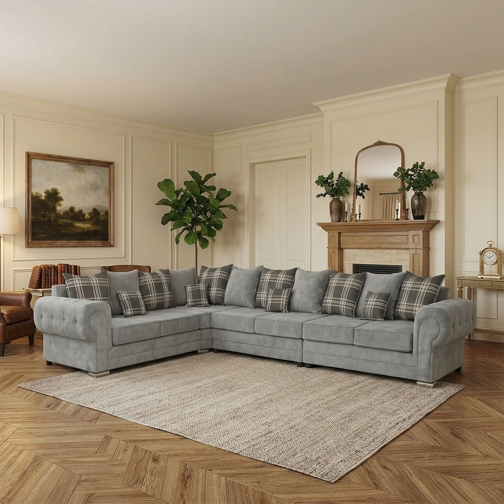 Verona Kensington Dual Arm 7 seater 4c2 Corner sofa