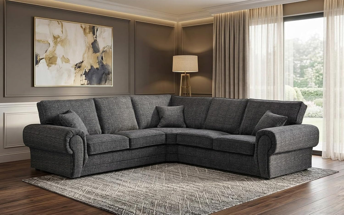 Wilcot Shetland 5 seater 2c2 corner sofa (Grey)