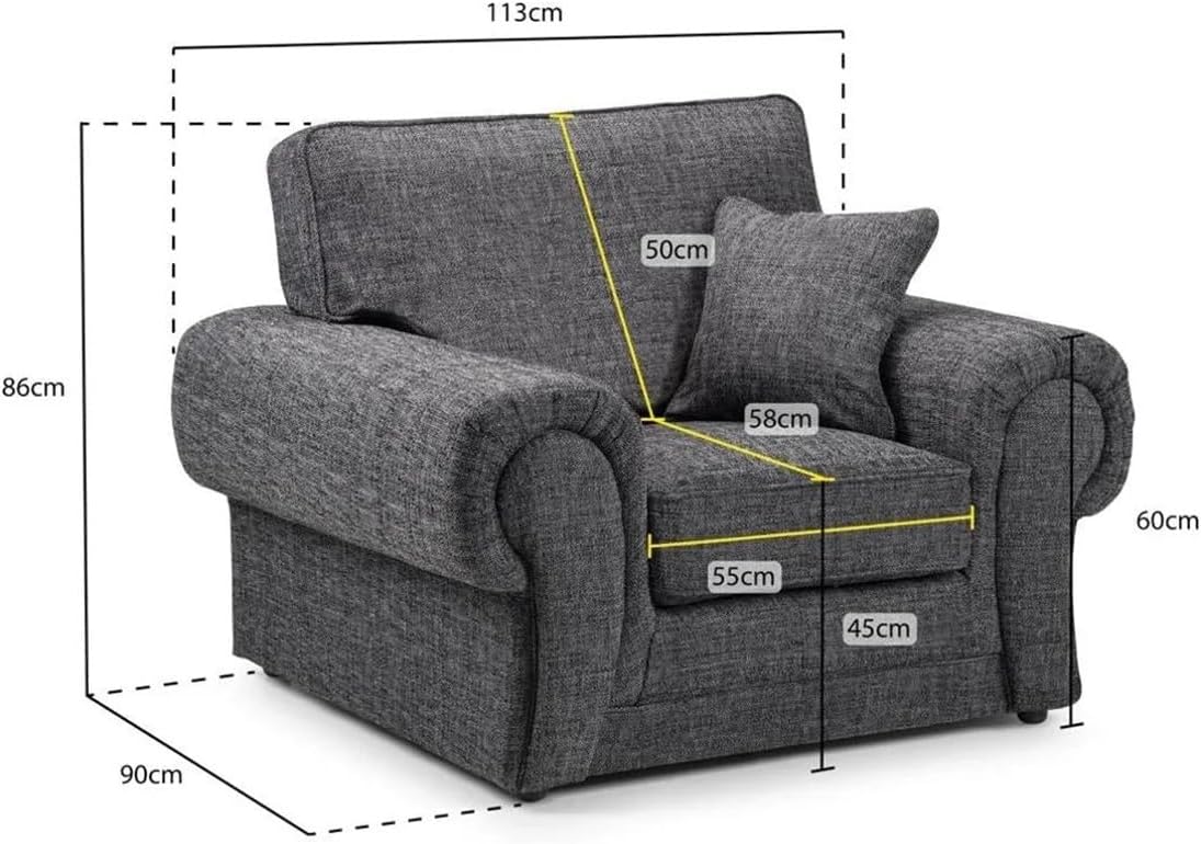 Wilcot Shetland 5 seater 2c2 corner sofa (Grey)