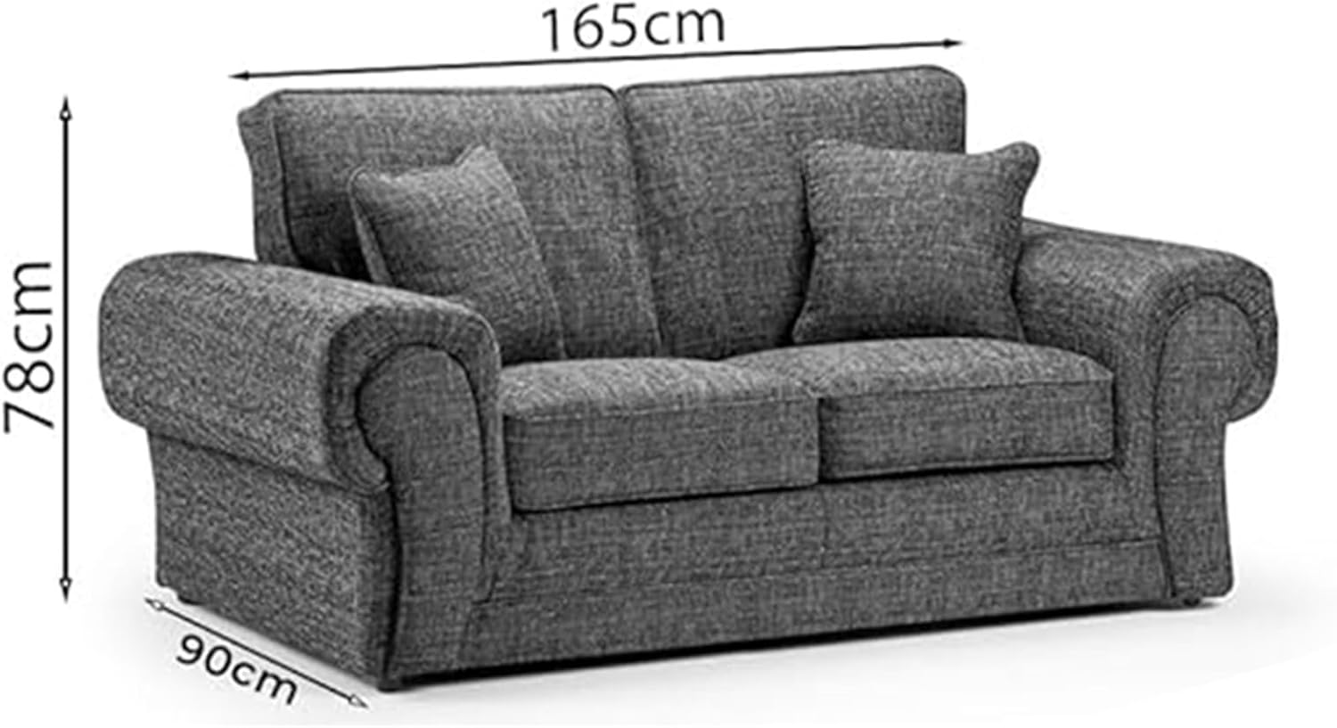 Wilcot Shetland 5 seater 2c2 corner sofa (Grey)