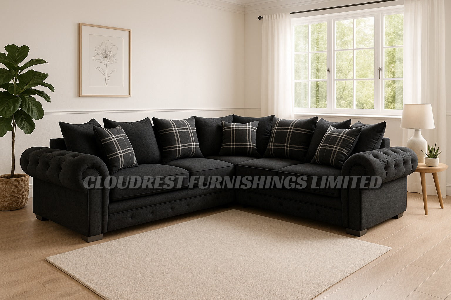 Verona Sofa Brand New Black, Grey, Mink Corner & 3+2 Seater | Stylish Living Room Furniture