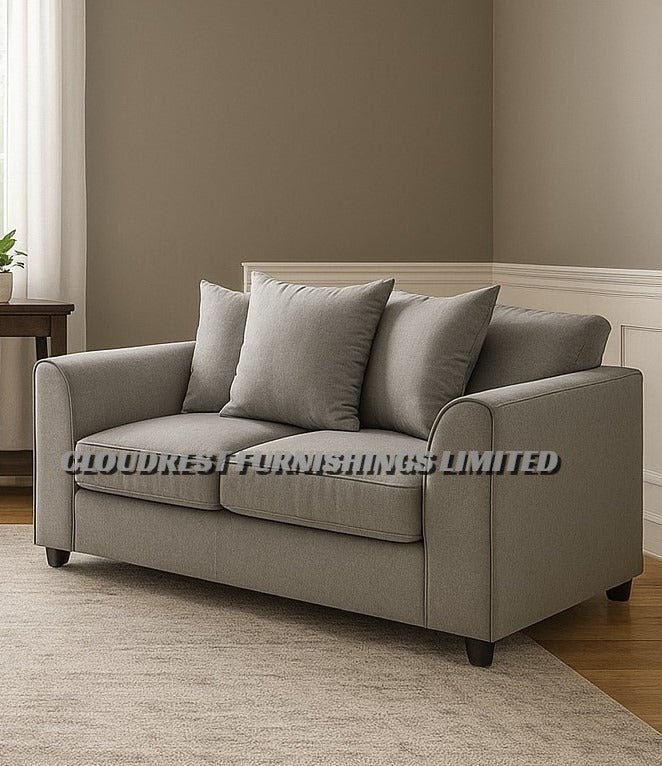 Dylan Plush Velvet Sofa Brand New Grey, Black, Silver, Beige, Navy Blue 3+2 Seater | Stylish Living Room Furniture