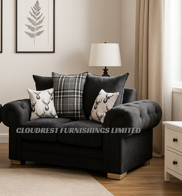 Verona Sofa Brand New Black, Grey, Mink Corner & 3+2 Seater | Stylish Living Room Furniture