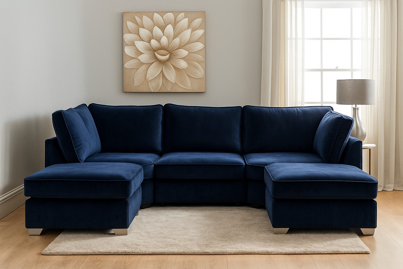 U-Shape Sofa Brand New in All Colors | Stylish and Modern Living Room Furniture