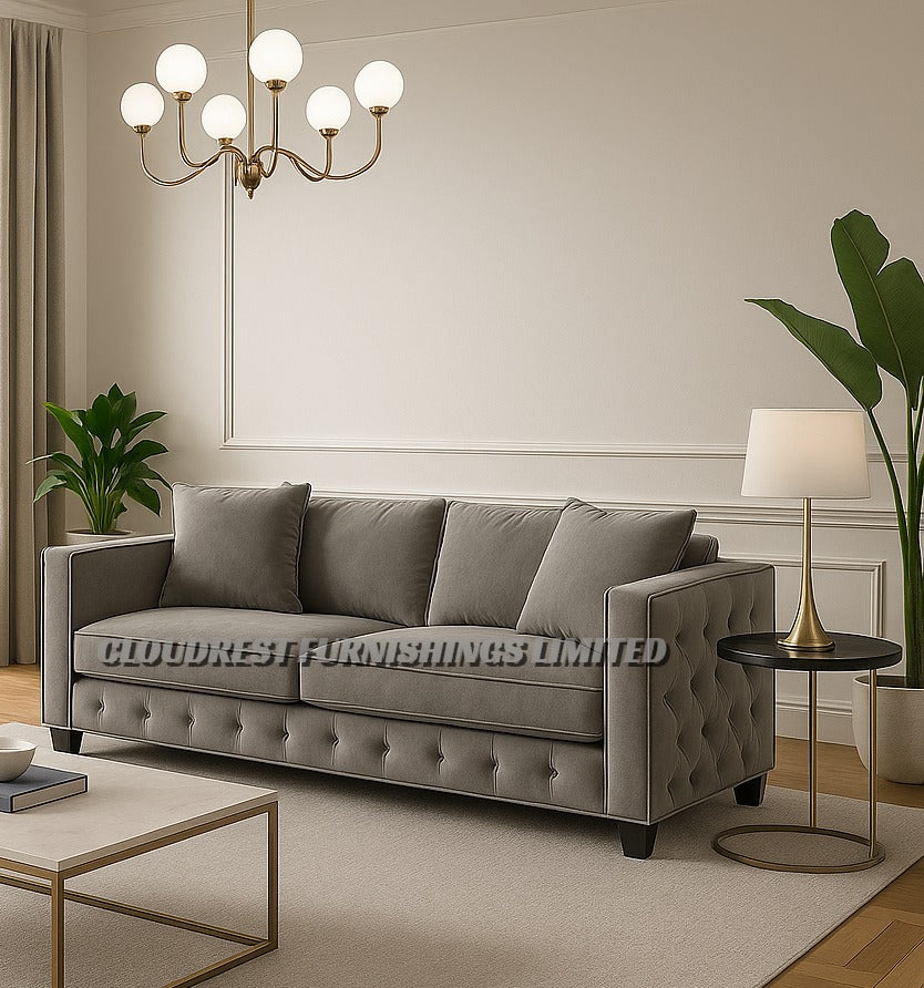 Maya Sofa Brand New Black, Grey, Cream, Navy Blue, Beige 3+2 Stylish Living Room Furniture