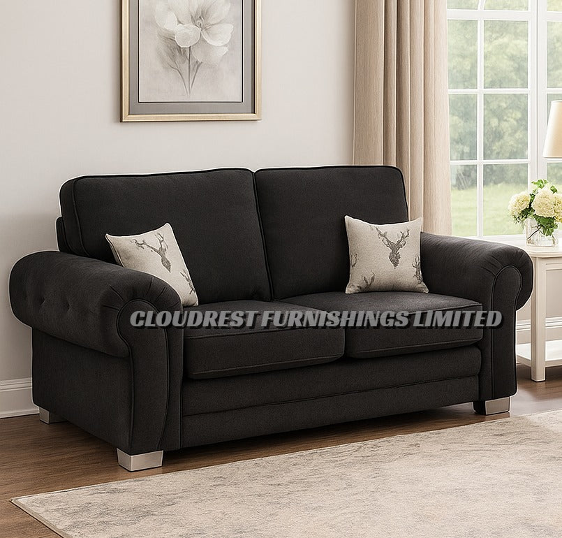 Verona High Back Sofa Brand New Black, Grey, Mink Corner & 3+2 Seater | Stylish Living Room Furniture
