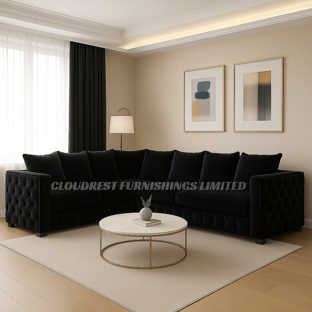 Maya Sofa Brand New Black, Grey, Cream, Navy Blue, Beige 3+2 Stylish Living Room Furniture