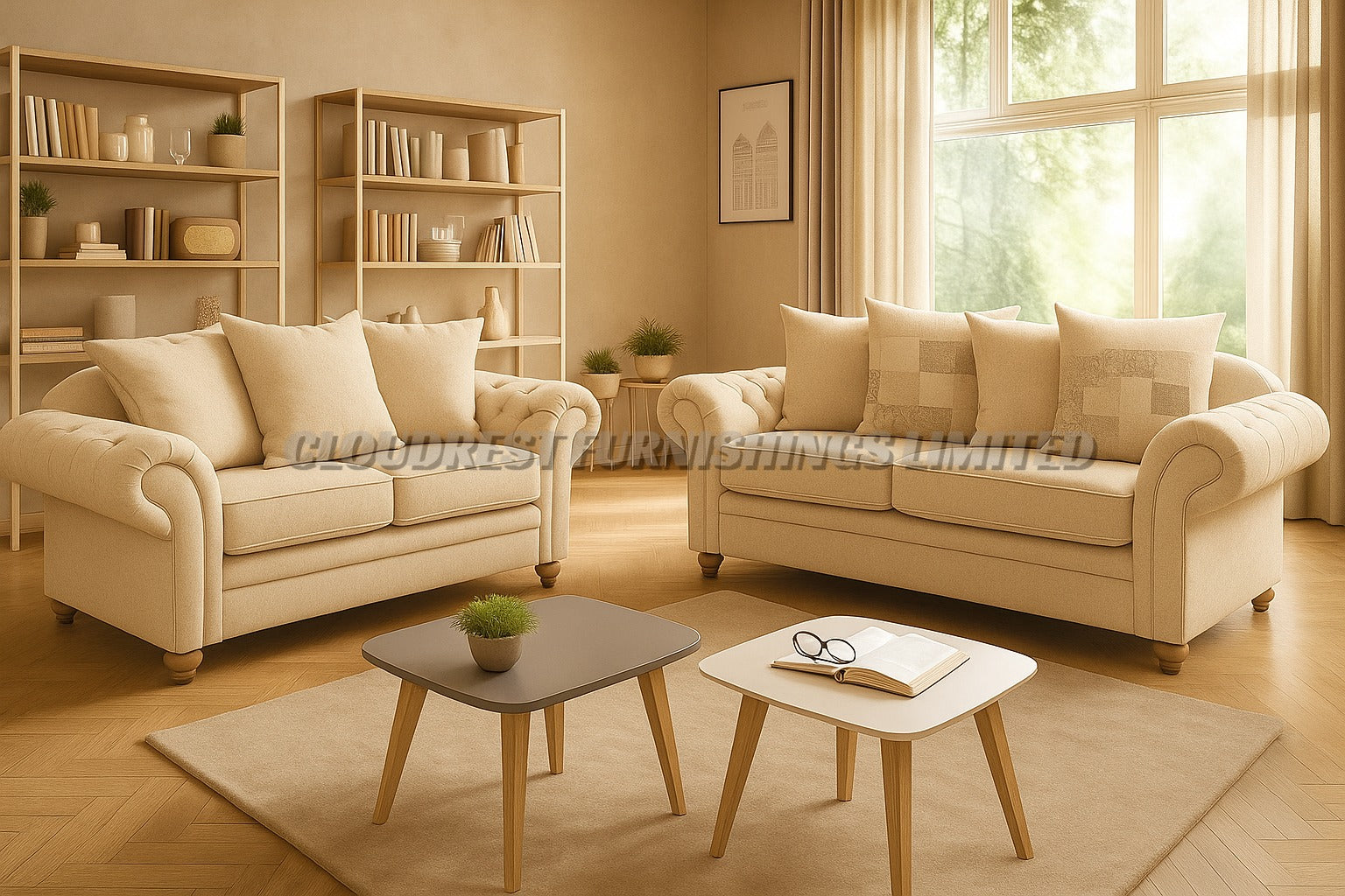 Nicole Sofa Brand New Black, Grey, Cream, Silver 3+2| Stylish Living Room Furniture