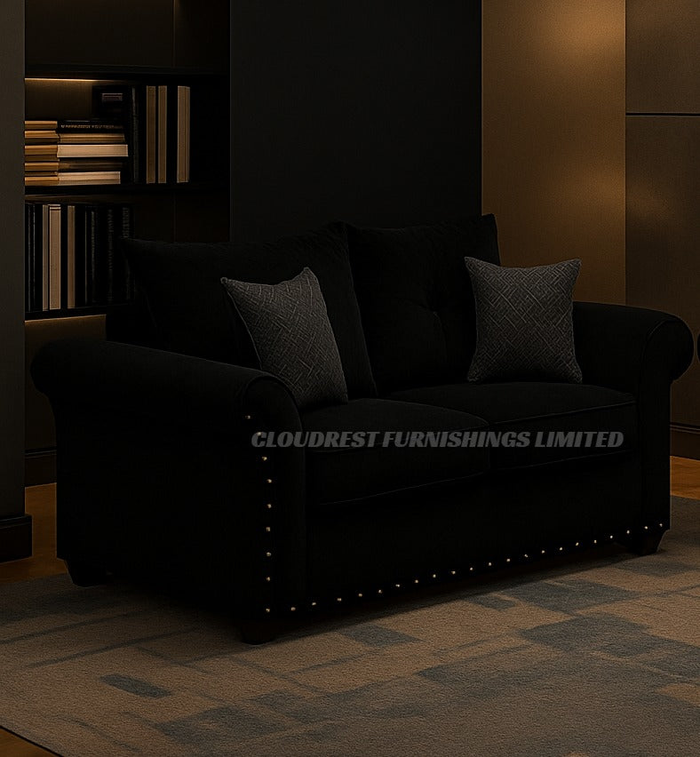 Harrison Sofa Brand New Black, Grey, Cream 3+2 | Stylish Living Room Furniture