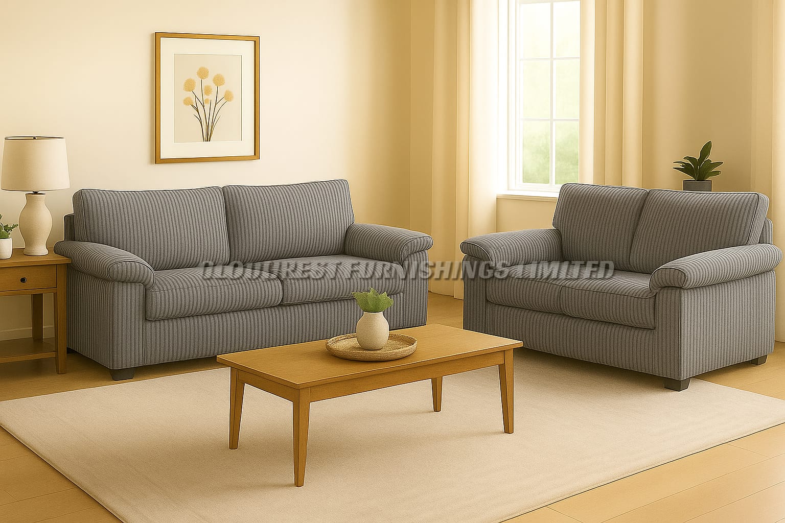 Riva Cord Sofa Brand New Black, Grey, Cream, Beige, Brown 3+2 Seater | Stylish Living Room Furniture