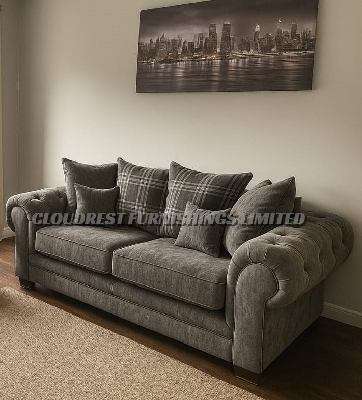 Verona Sofa Brand New Black, Grey, Mink Corner & 3+2 Seater | Stylish Living Room Furniture