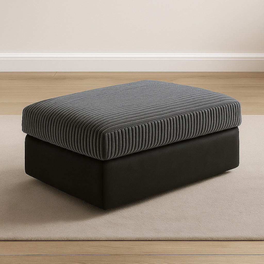 Byron Sofa Brand New Black and Grey 3+2 Seater | Modern Living Room Furniture