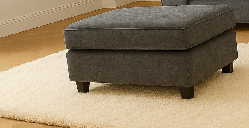 Dylan Chenille Sofa Brand New Black and Grey 3+2 Seater | Stylish Living Room Furniture