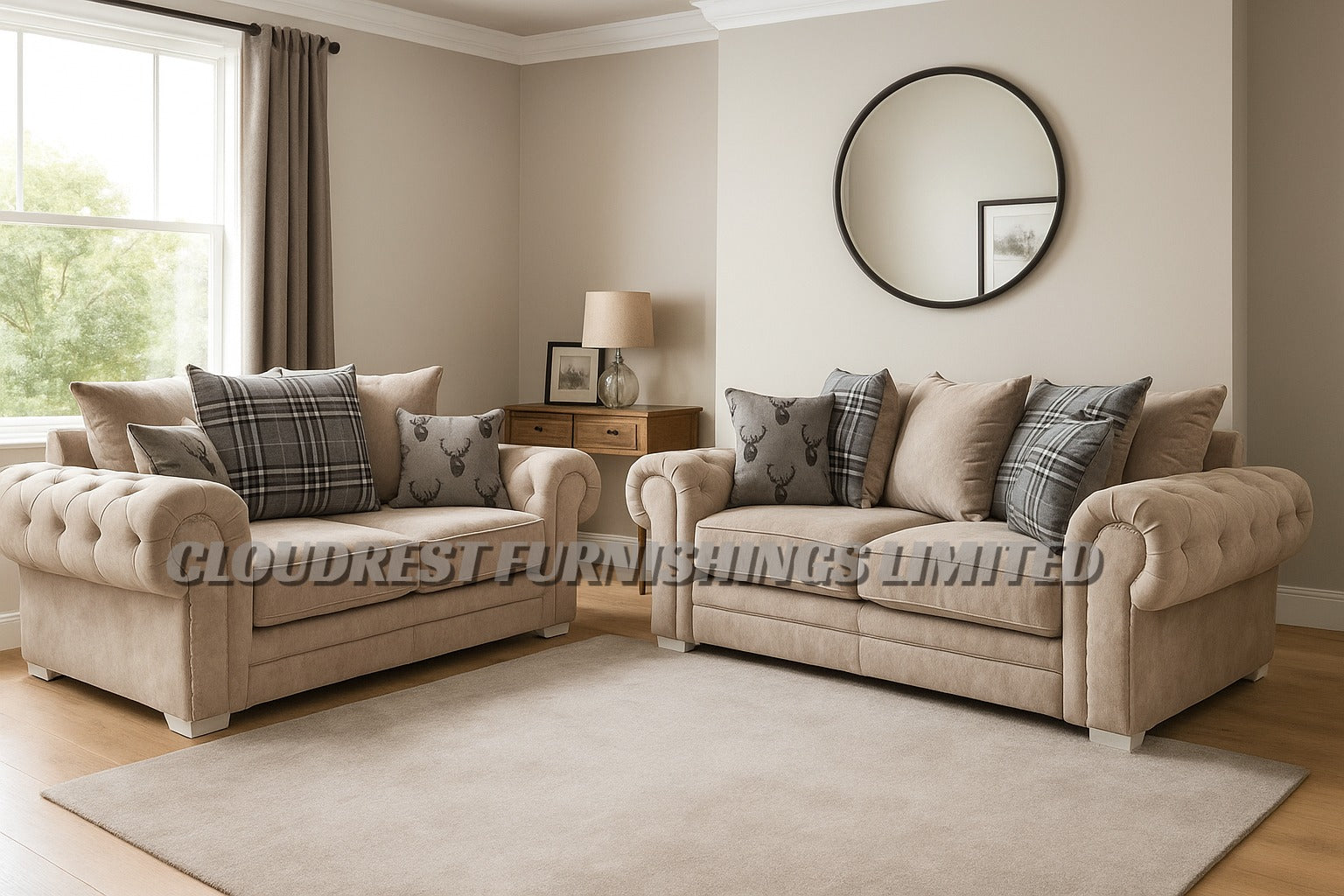 Verona Sofa Brand New Black, Grey, Mink Corner & 3+2 Seater | Stylish Living Room Furniture