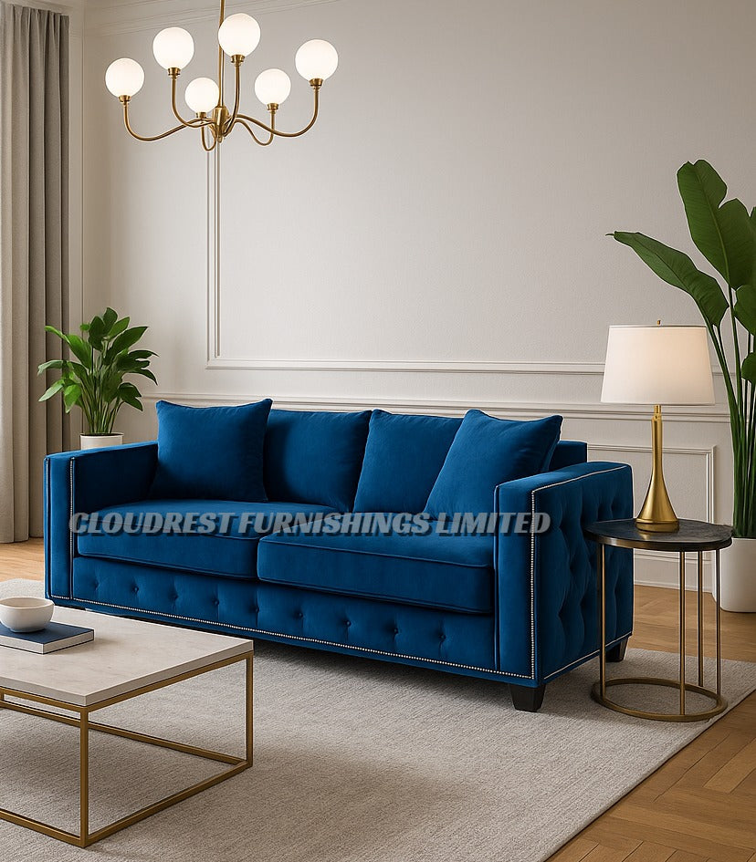 Maya Sofa Brand New Black, Grey, Cream, Navy Blue, Beige 3+2 Stylish Living Room Furniture